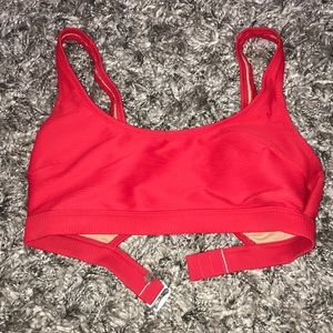 Red bikini top
